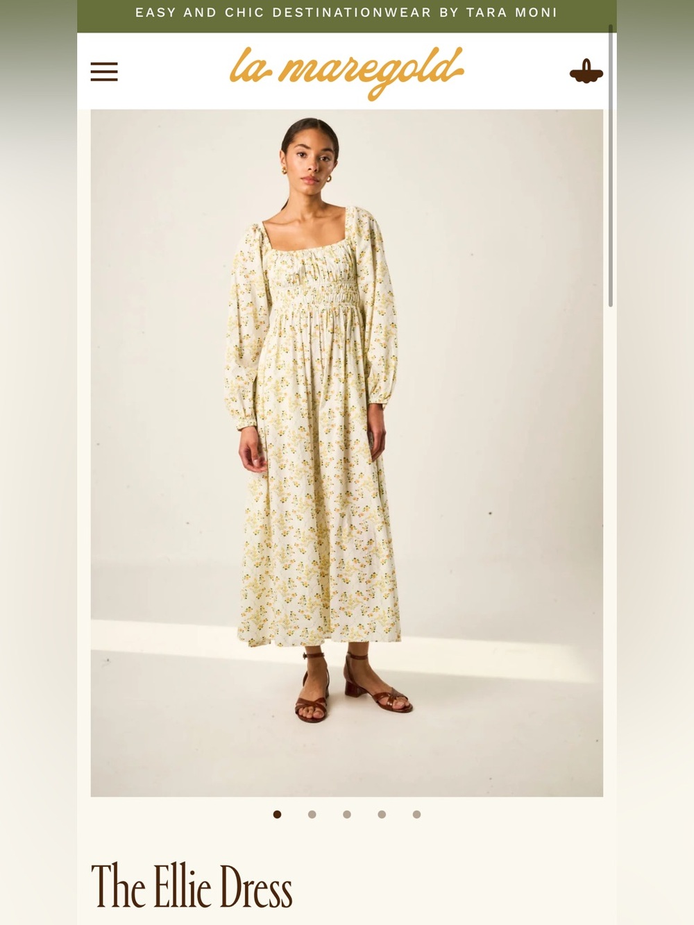 La Maregold The Ellie Dress - Floral Maxi